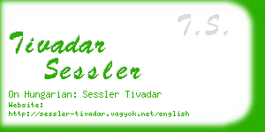 tivadar sessler business card